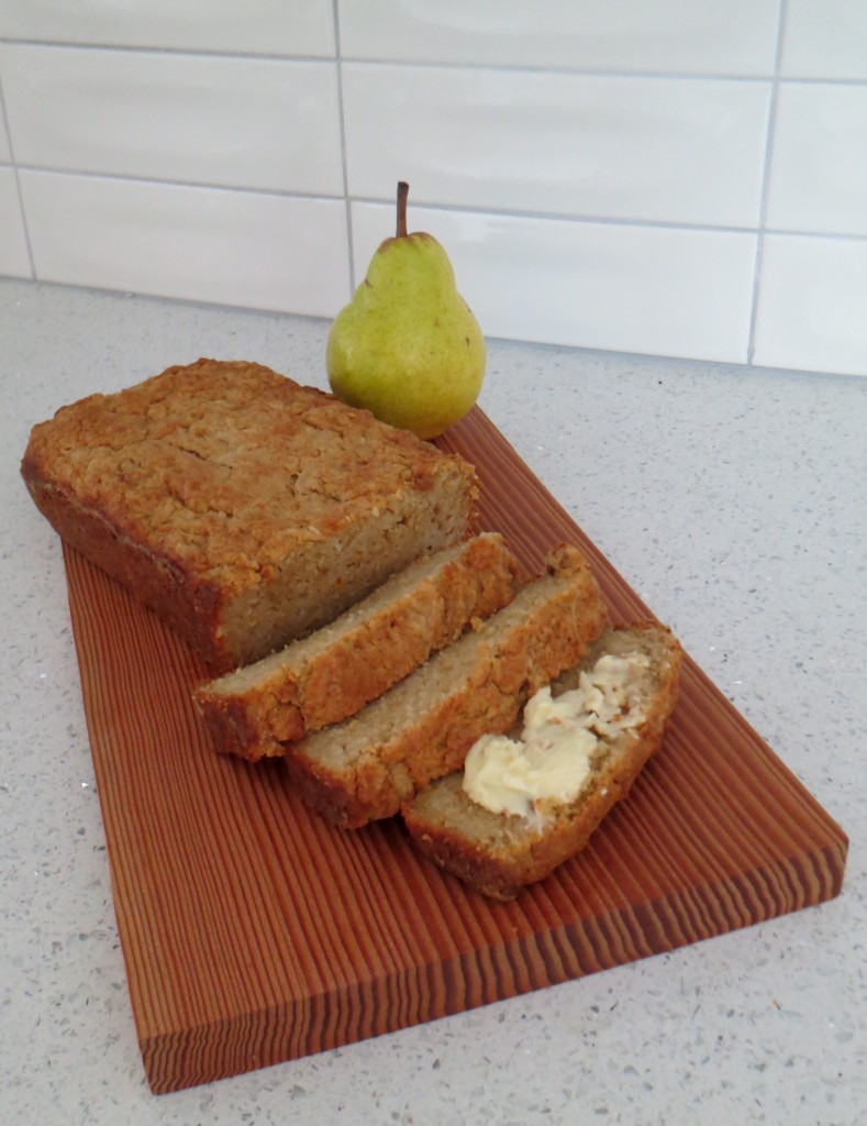 Pear Bread with Butter and Cardamom