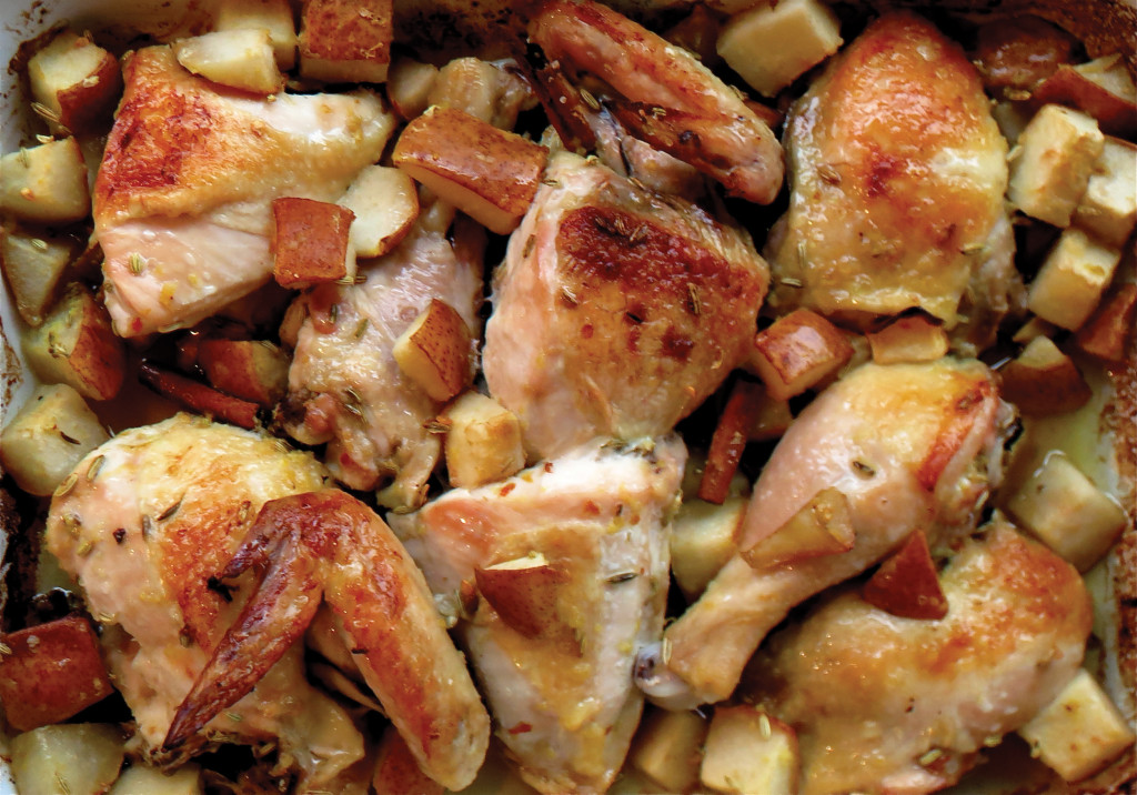 spice roasted chicken and pears RGB