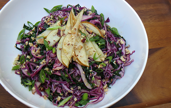 Kale, Cabbage, and Pear Slaw SM