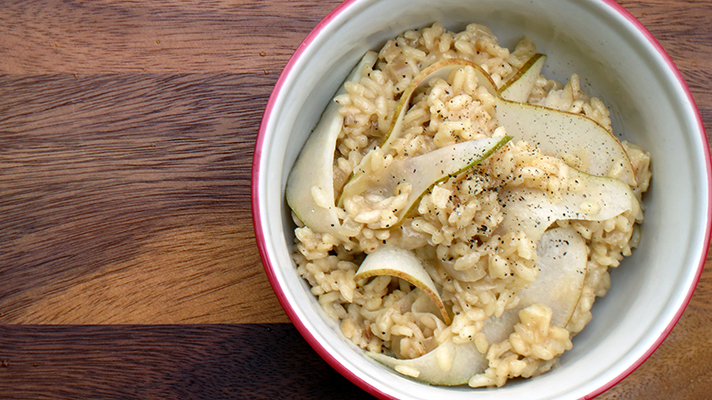 Creamy Gouda and Pear Risotto SM