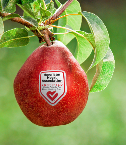 HERO red pear with heart check logo