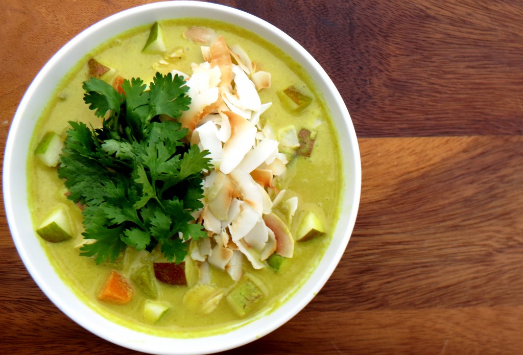 Mulligatawny Soup with Chicken, Pears, and Coconut The Pear Dish